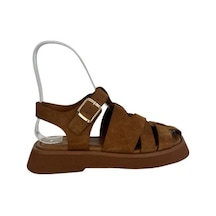 Kemal Tanca 862 M-609 Kadın Hakiki Deri Sandalet Taba
