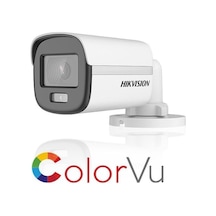 Hıkvısıon 2mp Bullet 2.8mm Colorvu Analog Kamera Akıllı Hibrit Işıklı Ds-2ce10df0t-lpfs