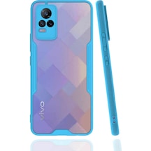 Vivo V21E ile Uyumlu Kapak Colorful Kamera Korumalı Silikon Kılıf