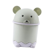 Homyl Masaüstü Çöp Kutusu Makyaj Masa Üstü Kovası Yatak Yeşil