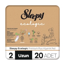 Sleepy Ecologic Premium Plus Hijyenik Ped Uzun 20 Adet Ped