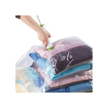 Tr Emirler 50 70 Magıc Saver Bag Vakumlu Hurç Saklama Poşet - Vakum Hurç Şeffaf Tek Ebat