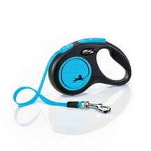 Flexi New Neon Mavi S 5 m Otomatik Şerit Gezdirme Tasması