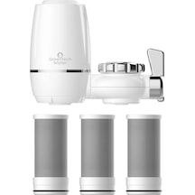 Greentech Water Aktive Edilmiş Karbon Filtreli Musluk Ucu Arıtıcı + 3 Ad. Karbon Filtreli Kartuş