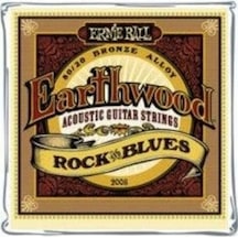 Ernie Ball 2008 Earthwood 80/20 Bronze Rock and Blues Akustik Gitar Teli (10-52)