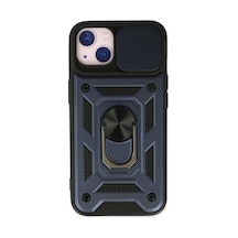 Apple İphone 14 Kılıf Pars Lens Yüzüklü Silikon