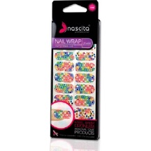Nascita Kırmızı Gümüş Nokta Desenli Yapıştırma Oje 012 20'li