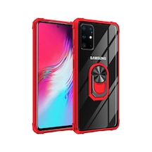 Teknomoda Samsung Galaxy Uyumlu S20 Plus Seffaf Yüzüklü Standli Tam Koruma Kilif 433934998
