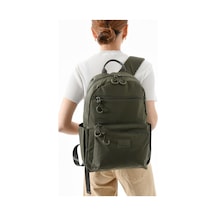 Baginn Unisex Sırt Çantası Paraşüt Kumaş Hafif Çok Cepli Yağmur İtici Kumaş 40 28 Cm 571 Collection Haki
