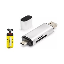 Hadron Hdx7053 Type-c Otg Kart Okuyucu & Usb Hub - Sd/microsd Gri
