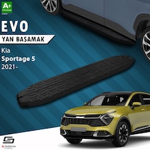 S-dizayn Kia Sportage 5 Evo Siyah Yan Basamak 173 Cm 2021 Üzeri