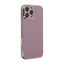 Newface Apple İphone 16 Pro Kılıf Volet Silikon - Mor