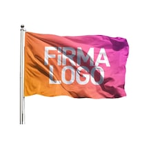 Özel Logolu Gönder Flama 400X600 - Tek Kat Raşel