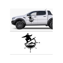 40X40cm-Snowboard Pusula Outsoor Sticker. Kayak Pusula Sticker