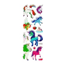 Sticker Kabartmalı Stiker Defter, Planlayıcı Kzy1044 16x7 Cm - Unicorn
