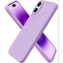 & İphone 16 İle Uyumlu İçi Kadife Dışı Yapıya Sahip Koruma Sağlayan Lansman Silikon Kılıf Lila Sku: Smg8690010131409