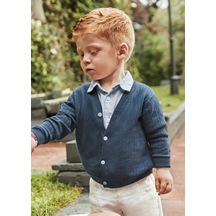 Mayoral Erkek Bebek Düğmeli Hırka Lacivert