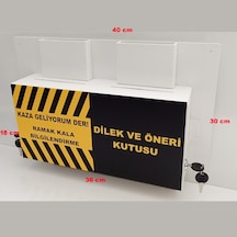 Ramak Kala ve Dilek Öneri Kutusu İş Güvenliği Kutusu Beyaz Forex Malzeme2 Gözlü A-6 Kağıt