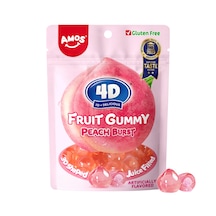 Amos 4d Fruit Gummy Peach Burst 54g