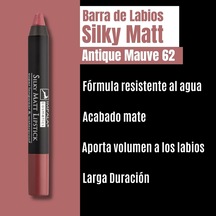 Dudak Kalemi - Silky Matt Lipstick - Uzun Süre Kalıcı & Suya Dayanıklı No 62 Antique Mauve Çok Renkli