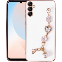 More Tr Samsung Uyumlu Galaxy A24 Kılıf El Tutamaçlı Kamera Korumalı Mtr Taka Silikon Kapak - Beyaz