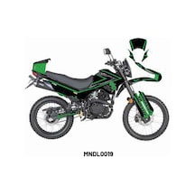Mondial X-treme "two Two Green" Tasarım Motosiklet Sticker Etiket Modeli