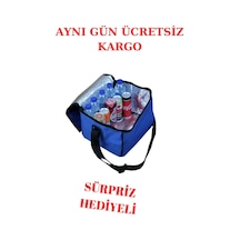 Termal Soğuk Tutucu Çanta Termos Kamp Çantası Soğutucu Plaj Çanta Mavi