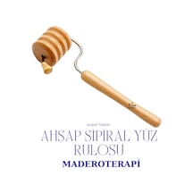 Maderoterapi Spiral Rulo Ahşap Masaj Aleti- Yüz Masaj Aleti