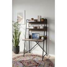 Modern Raflı Çalışma Masası 60x150 - Bilgisayar Ofis Ders Masası Oyuncu Masası Metal Siyah Modern Raflı Çalışma Masası 60x150 - Bilgisayar Ofis Ders Masası Oyuncu Masası Metal Siyah