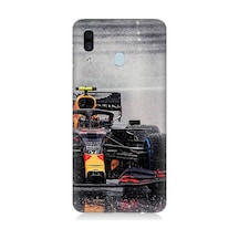 Samsung Galaxy A20 Uyumlu Max Verstappen F1 Aracı Desenli Silikon Kılıf