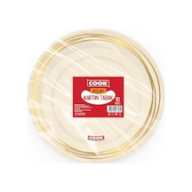 Karton Tabak, Orta Boy, 19 Cm, 10 Adet, Tek Kullanımlık Açık
