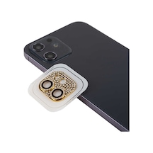 Ardemix Apple Uyumlu iPhone 12 Cl-08 Kamera Koruyucu-gold Gold