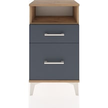 Arges Komodin Tek Raflı Tek Çekmeceli 44x30x80 Çam-antrasit Atlas Çam