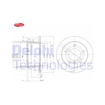 Fren Dıskı Arka W463 B901 B904 . Lt 28-35-46 Delphı A9014230812/ 2d0501601