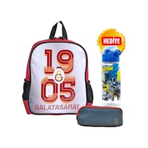 Anaokulu Çantası - Çift Gözlü Kalemlik Lisanslı Suluk Matara Çok Renkli