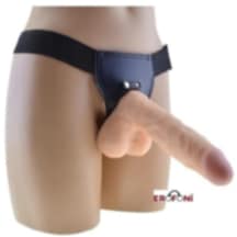 Erofoni Giyilebilir Süper Realistik 20 CM Belden Bağlamalı Takma Kemerli Yapay Dildo Penis