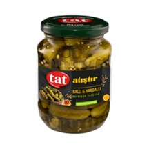 5 Adet Tat Ballı & Hardallı Kornişon Turşusu 350 G