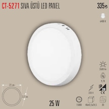 Ct-5271sıva Üstü Led Panel 1adet - 25 W Beyaz