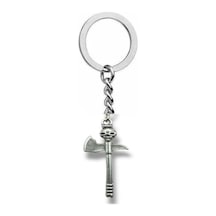 Kuru Kafa Figürlü Balta Anahtarlık Zamak Metal Unisex Gotik Aksesuar