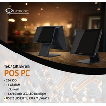 Quatronıc 15" Dokunmatik P155 Ryzen 3 5300u-16gb Ram-256gb Ssd-fdos Pos Pc