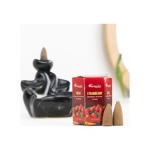Aromatika Çilek Aromalı Geri Akışlı Şelale Tütsü Backflow