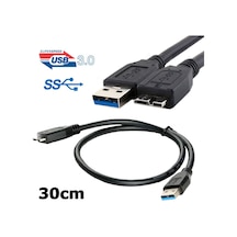 Micro Usb 3.0 Kablo Harddisk Kablosu 30Cm Şarj Data Kablosu