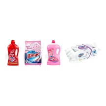 Bingo Yüzey Tem. Fresh 2.5 Lt + Tüm Renkler Toz Det. 8 Kg + Yüzey Tem. Fresh 2.5 Lt + Yüzey Tem.havlusu 96'lı 4'lü Set 2'li Set