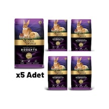 Gold Wings Premium Tavşan Hamster Kemirgen Yemi 1 Kg 5 ' Li