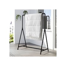 Turbo Siyah 117x148 Cm Ayaklı Askılık Tekerlekli Siyah