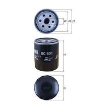 Yağ Filtresi - Alfa Romeo Gtv, Giulietta, 156, Spider, Gt, 166, 164, 75, Ducato, Panda, Punto, Tipo, Bravo, Croma, Fiorino, 124 - Mahle-oc501 33484742
