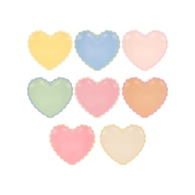 Meri Meri - Pastel Ton Kalp Tabaklar L 8'li