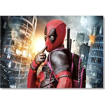 Cakasepetim Deadpool Hayret Süper Kahraman Çizgi Roman Görseli Ahşap Mdf Tablo
