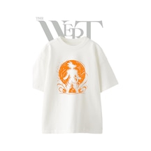 Thewert Goku Super Saiyan Tasarım Baskılı Ünisex Beyaz Oversize T-shirt