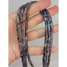 Bileklik Boy Spekrolit Taşı Silindir Kesim 4x12.5mm Yarım Dizi 49368 18cm Uzunluğundadır Çok Renkli